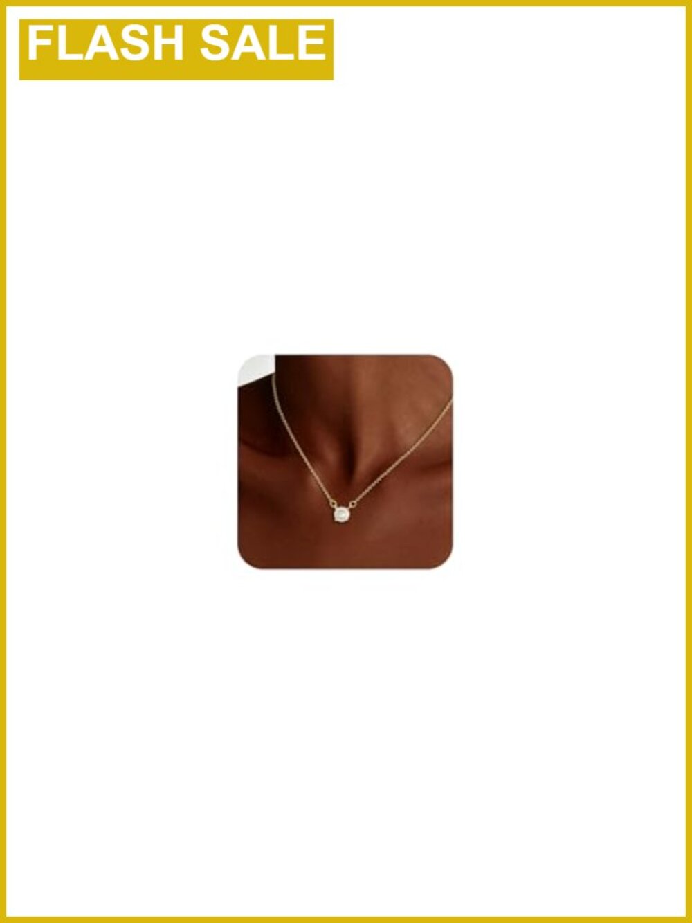 14k Gold Plated Cubic Zirconia Pendant Necklace